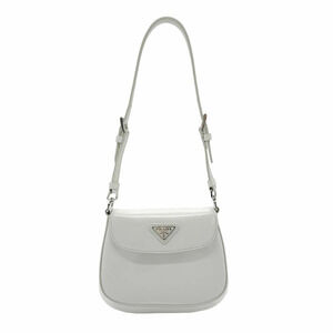 Prada 2way Galleria Saffiano Shoulder Bag Leather White